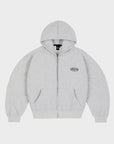GREY STRAIGHT ZIP