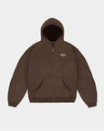 BROWN COMPASS ZIP