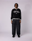 BLACK 6SNOW CREWNECK