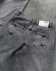 GREY DENIM JORT