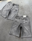 GREY DENIM JORT