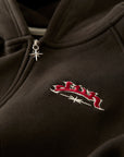 DARKBROWN 6SNOW ZIP