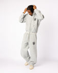 GREY COA EMBROIDERY JOGGERS