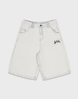 WHITE DENIM JORT