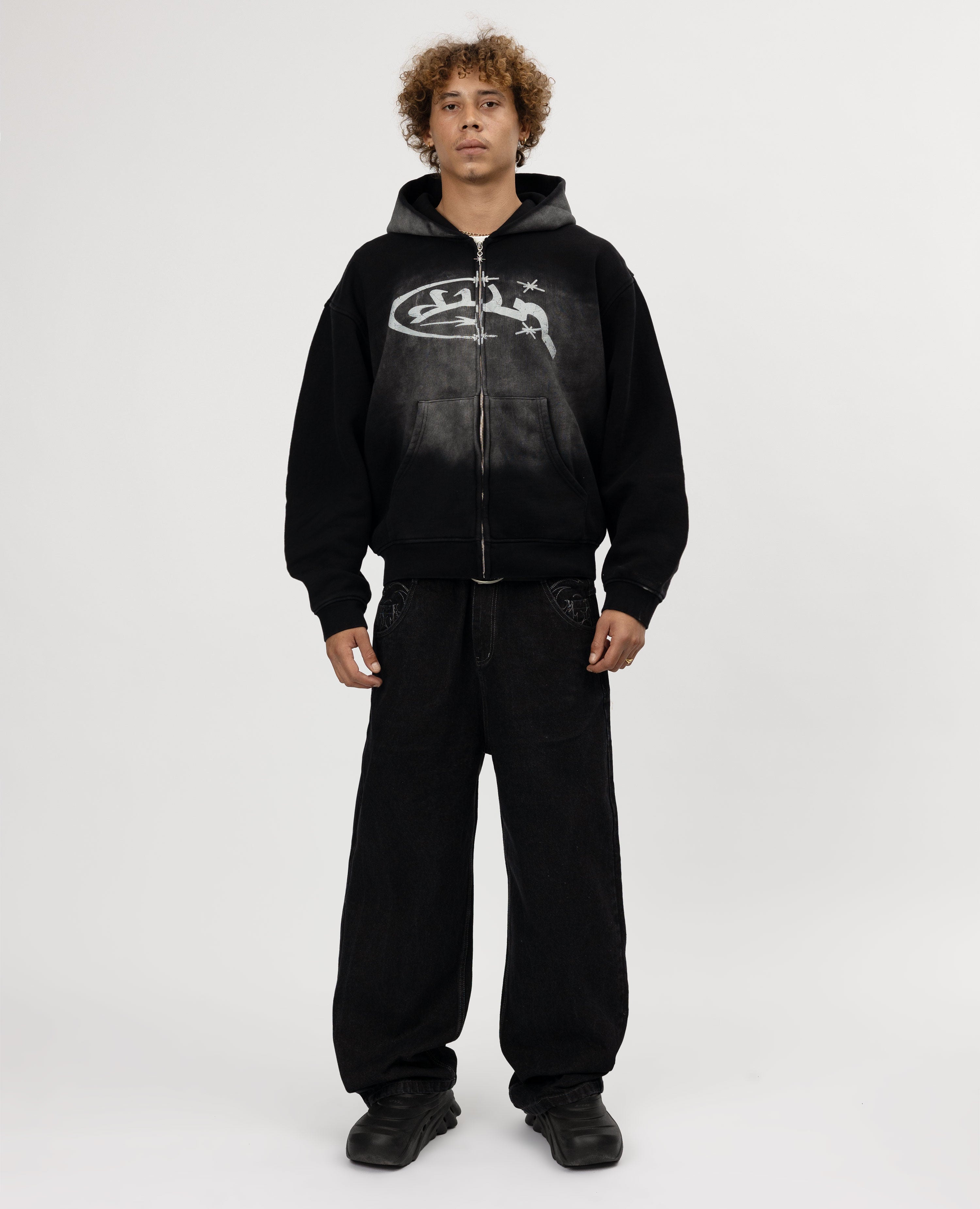アウターその他 BADBLOOD Sun faded hooded zip-up slim fit black Sun Faded 2 Hooded Zip-Up - Black – BADBLOOD TAIWAN