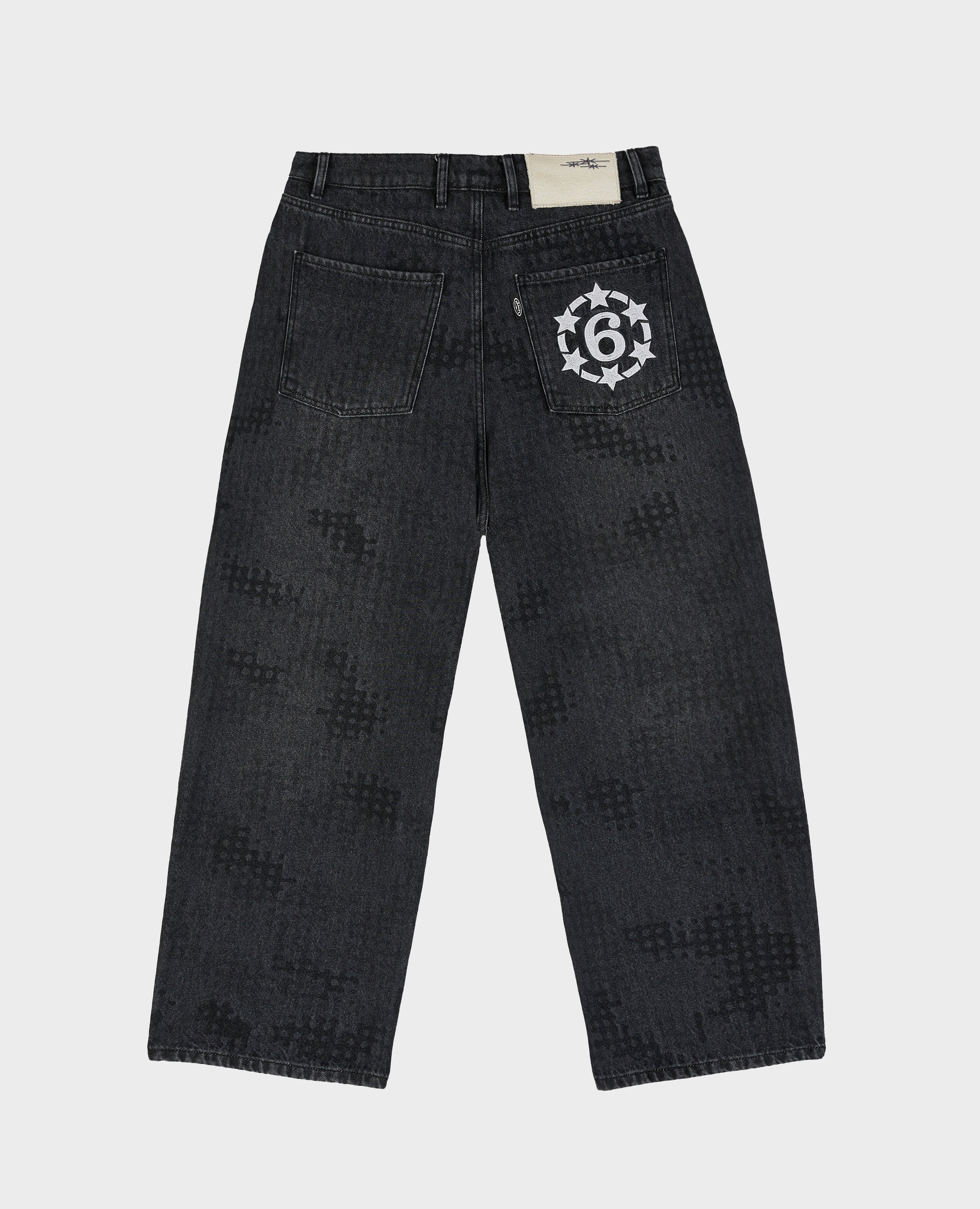 BLACK CAMO 6SNOW DENIM