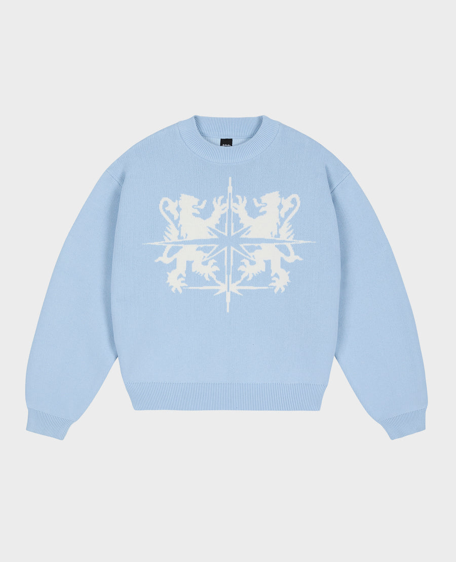 BLUE BLASON KNIT