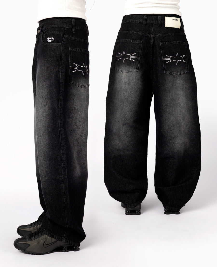 BLACK WASHED DENIM