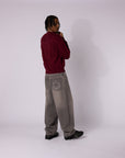 RED 6SNOW CROSS KNIT