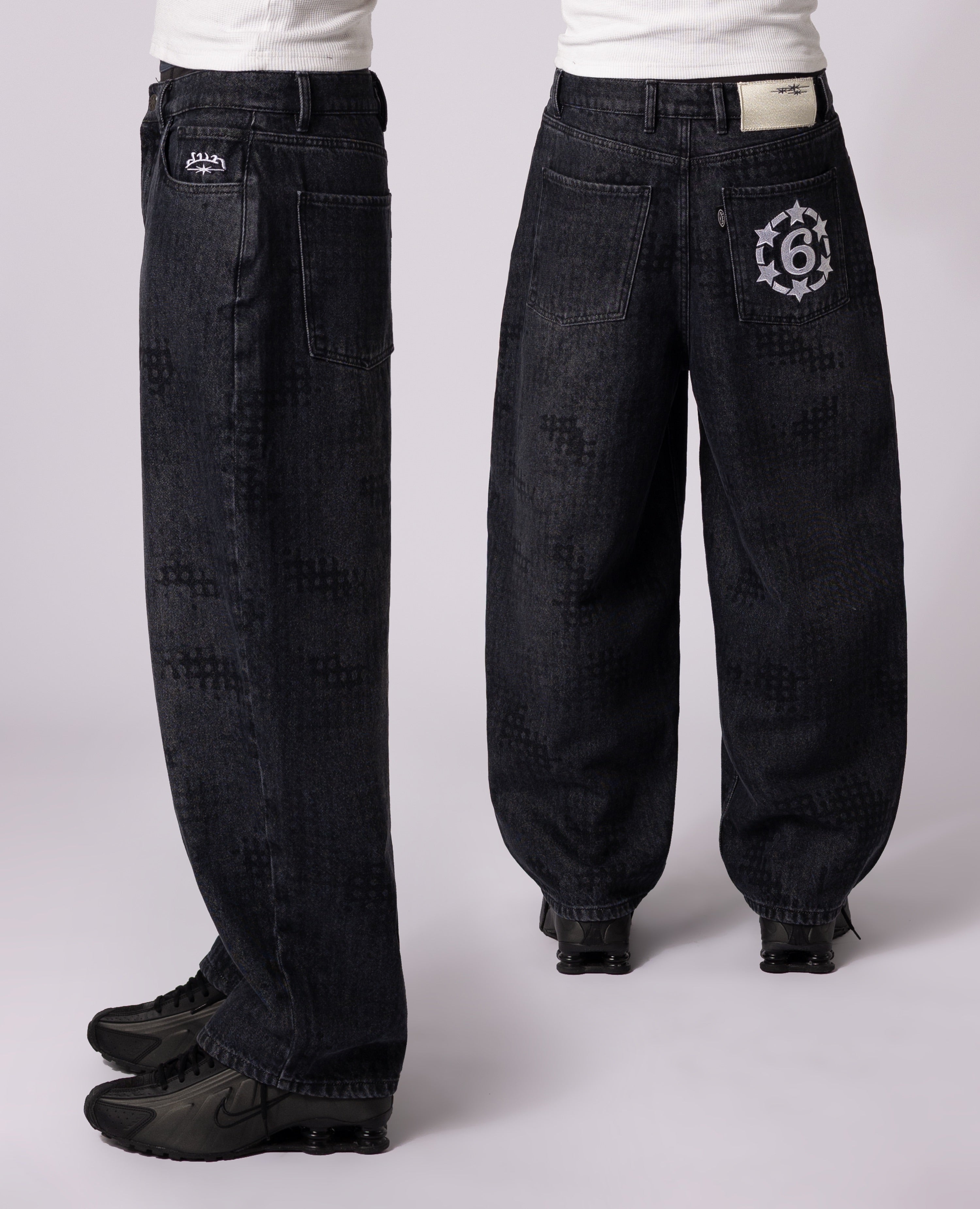 BLACK CAMO 6SNOW DENIM