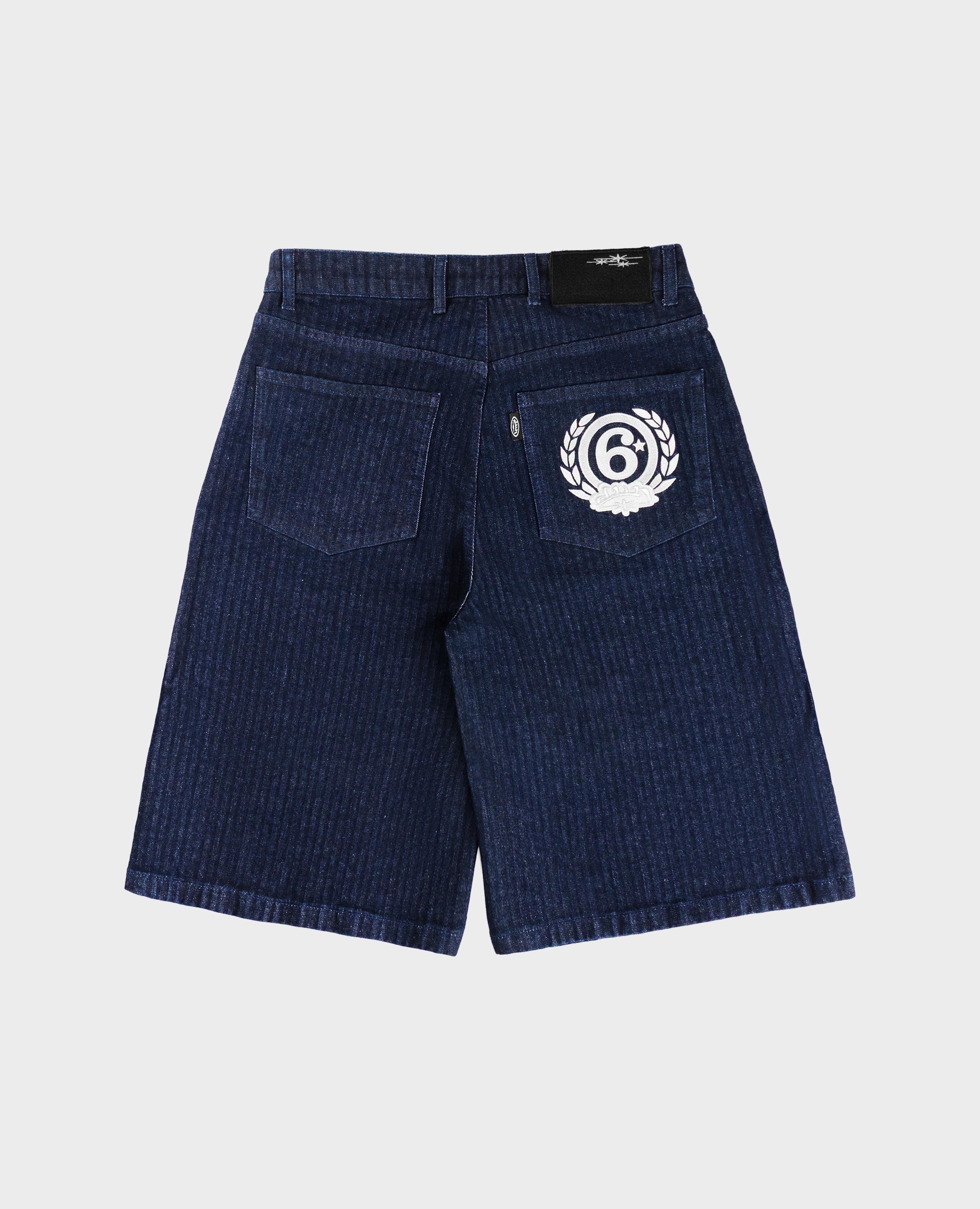 BLUE PINSTRIPES JORT