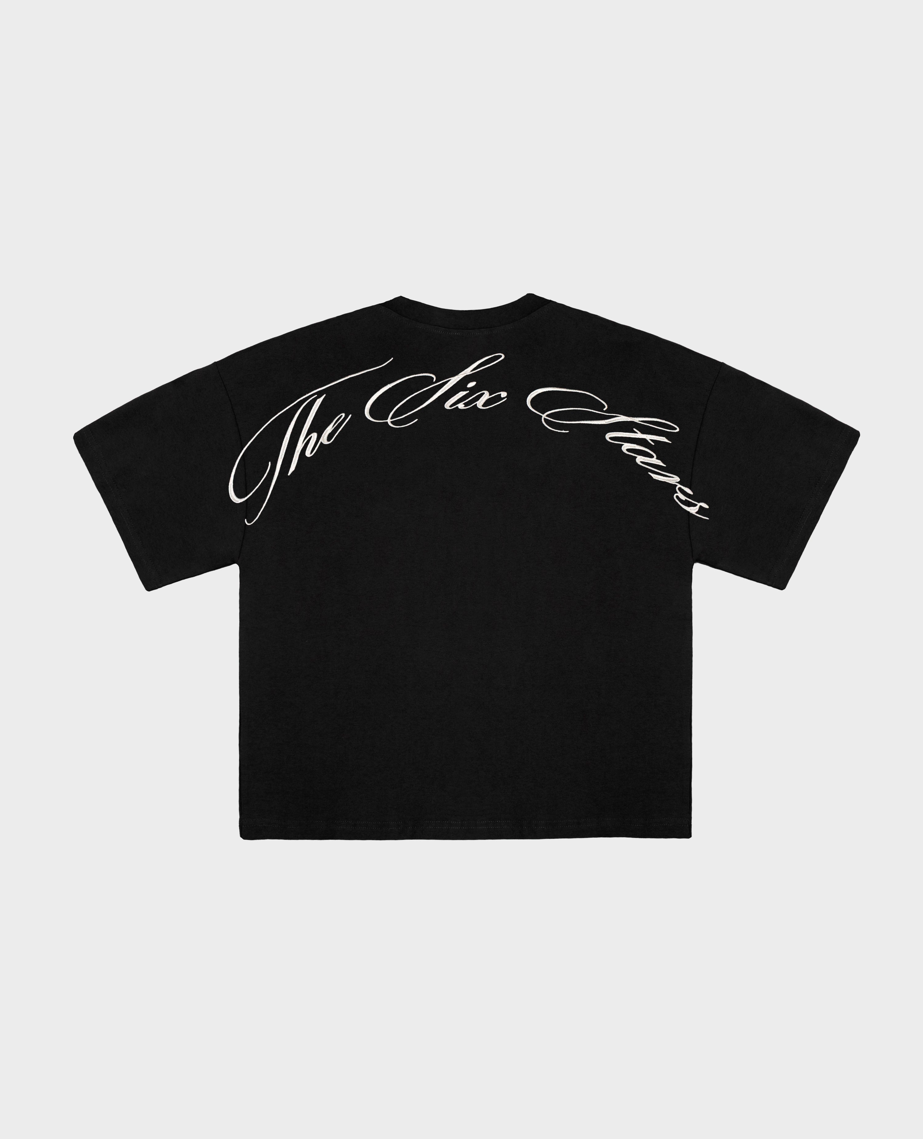 THE SIX STARS T-SHIRT - BLACK