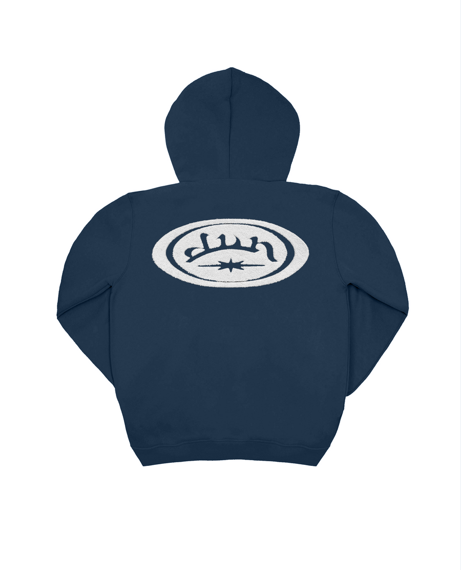 COMPASS NIGHT BLUE HOODIE