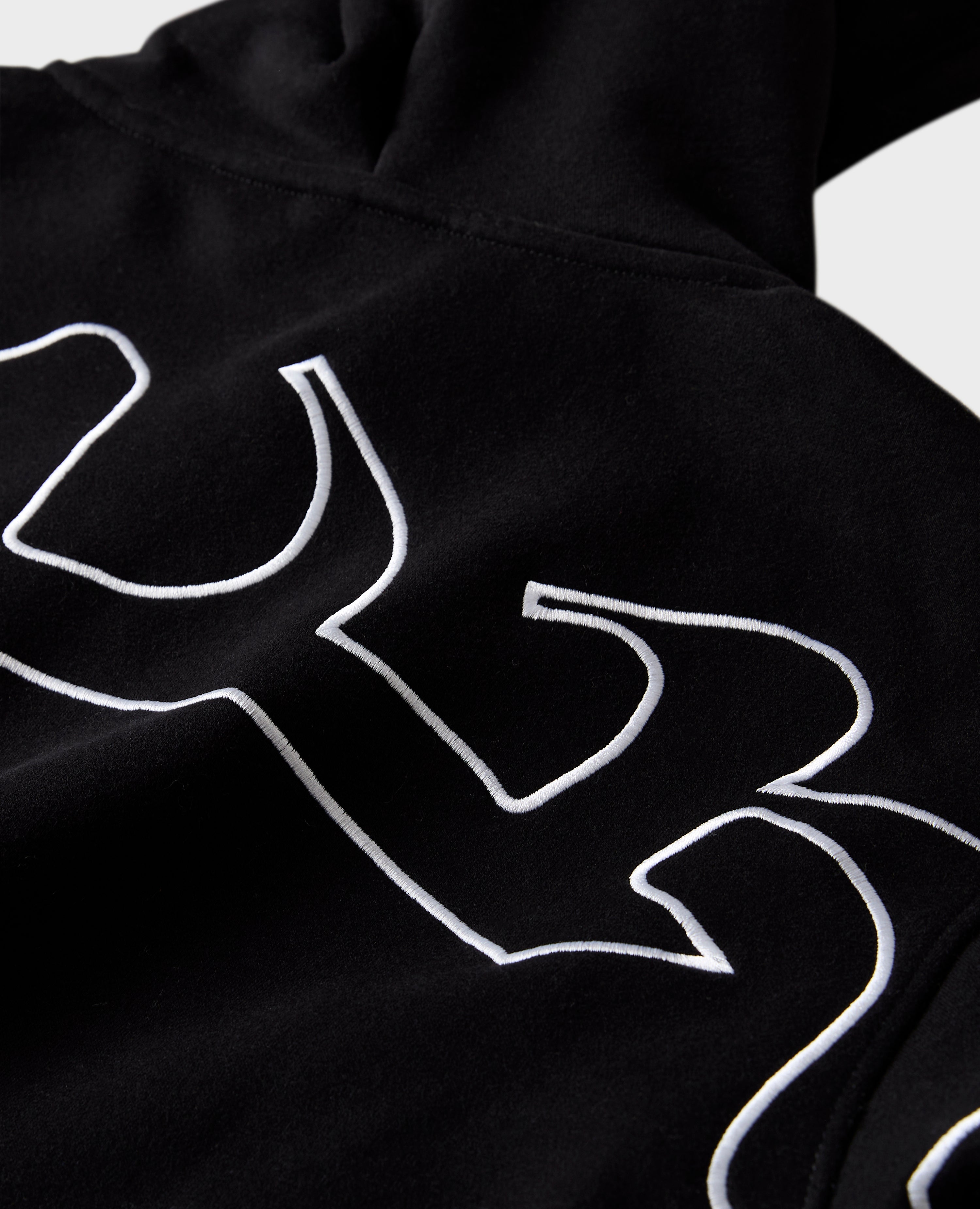 BLACK STRAIGHT ZIP