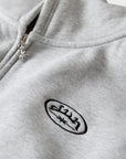 GREY STRAIGHT ZIP