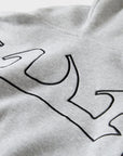 GREY STRAIGHT ZIP
