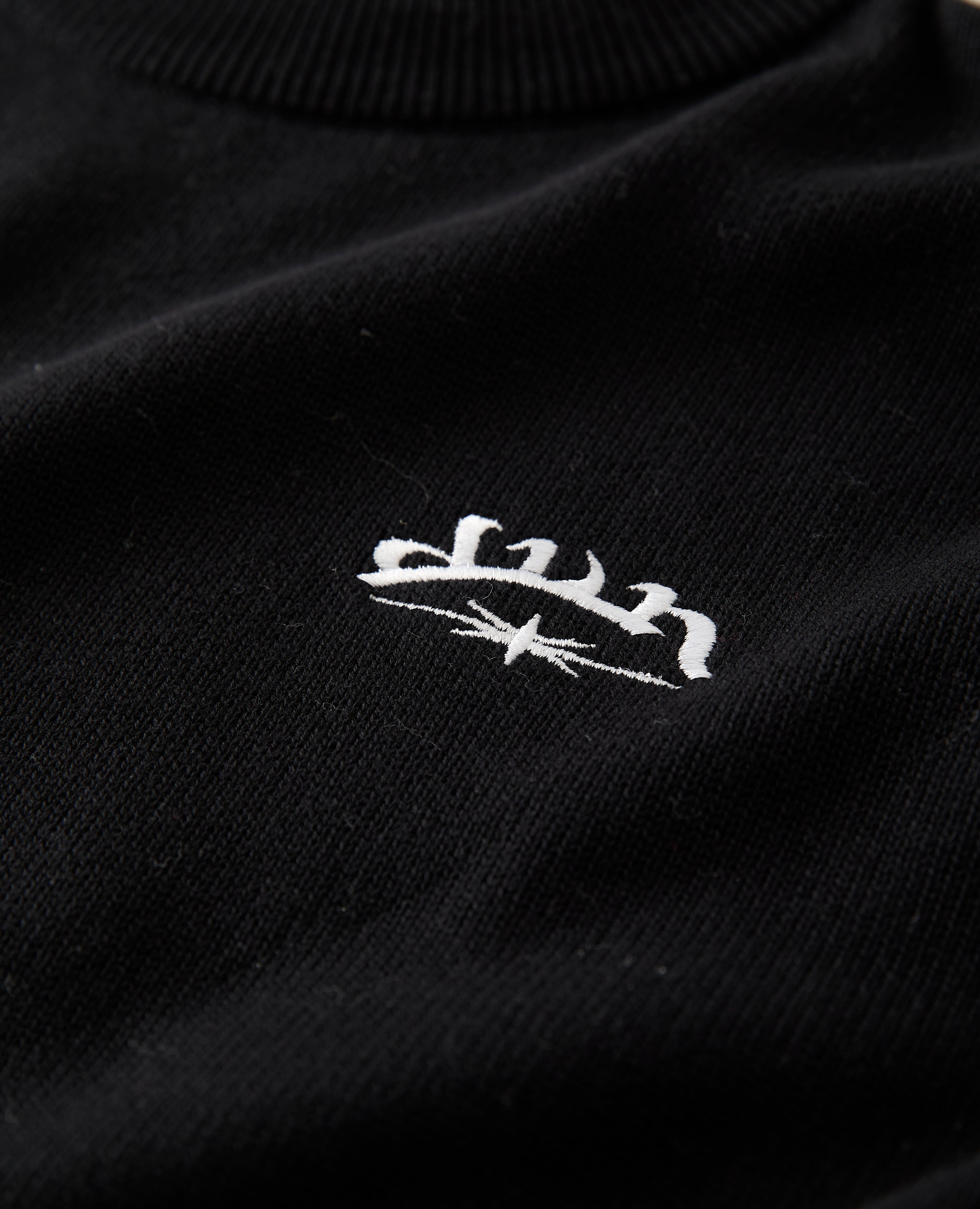 BLACK 6SNOW CROSS KNIT