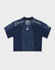 WOMENS BLUE MESH T-SHIRT