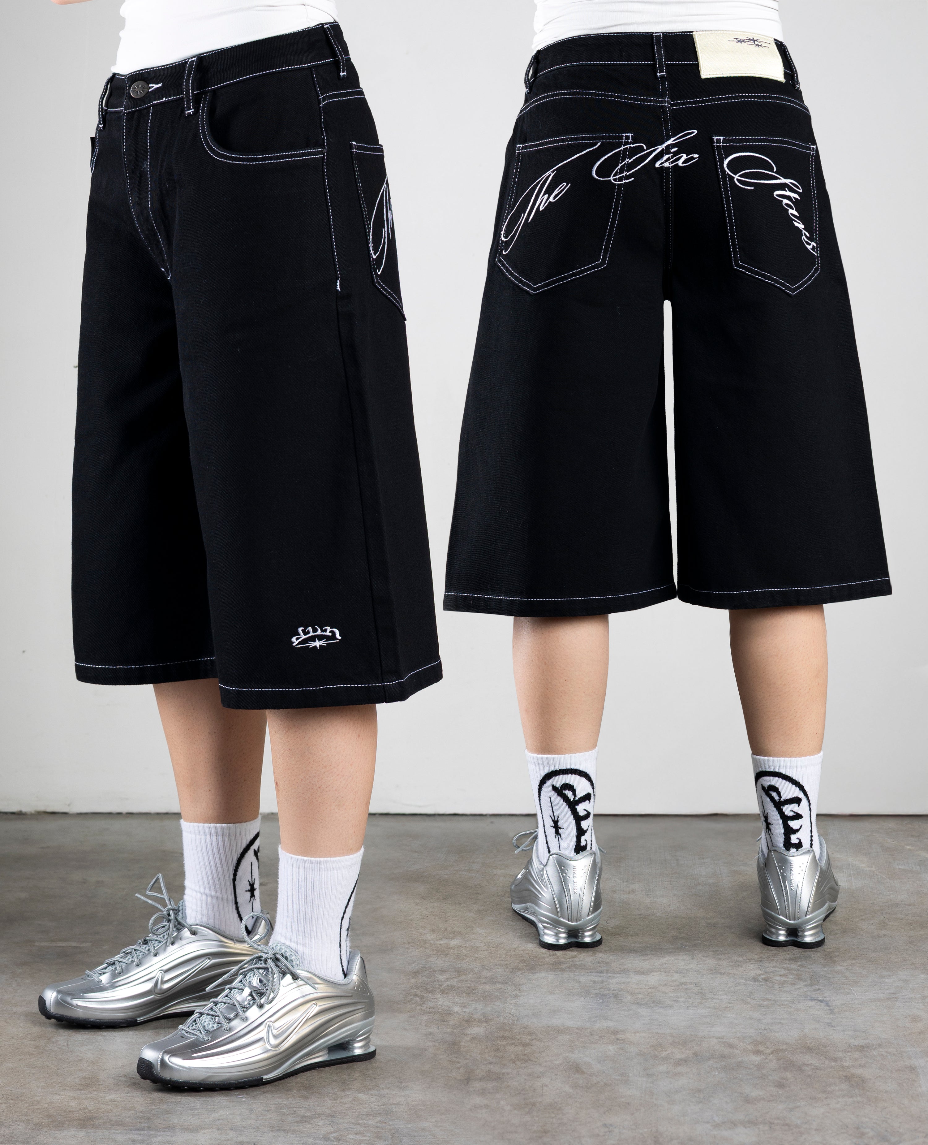 WOMENS THE SIX STARS JORT BLACK