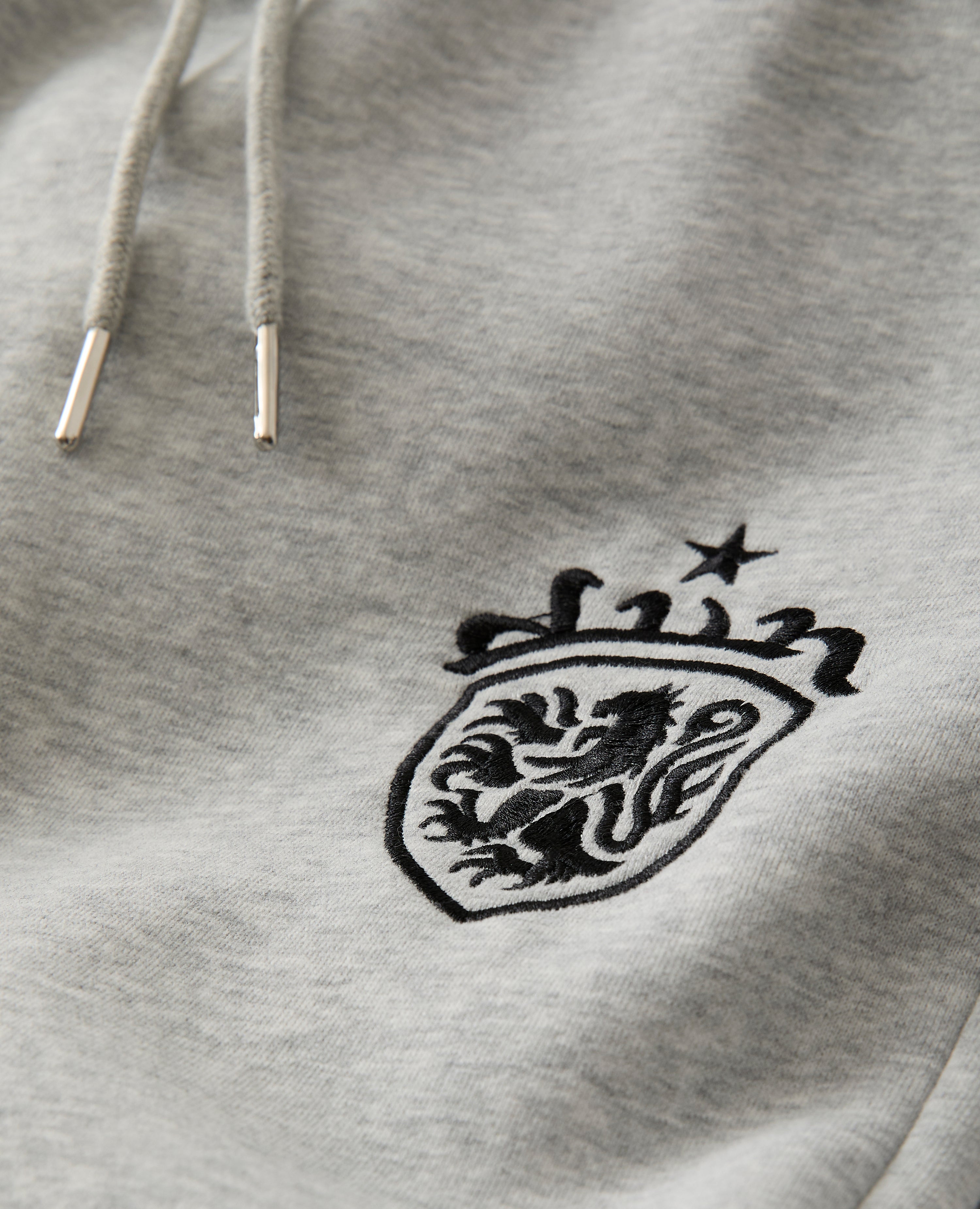 GREY COA EMBROIDERY JOGGERS