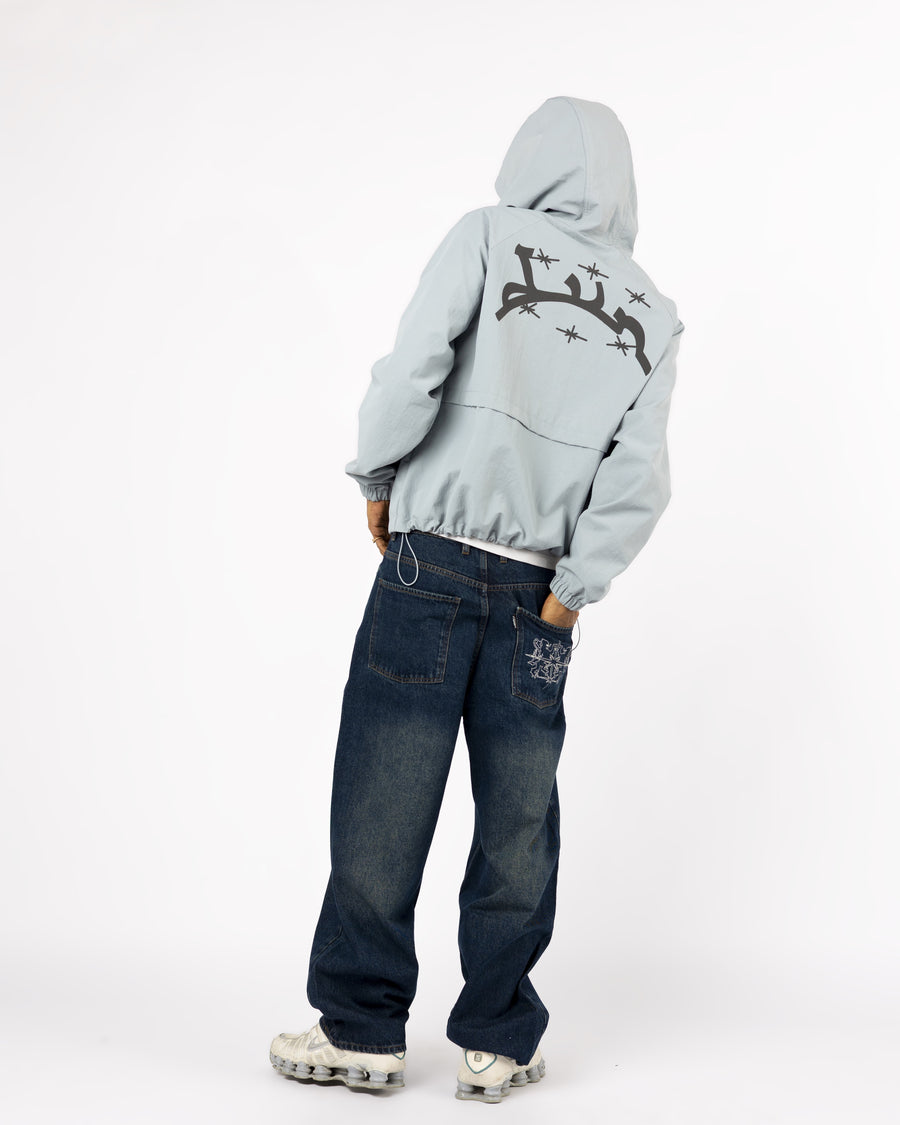 BLUE WINDBREAKER JACKET