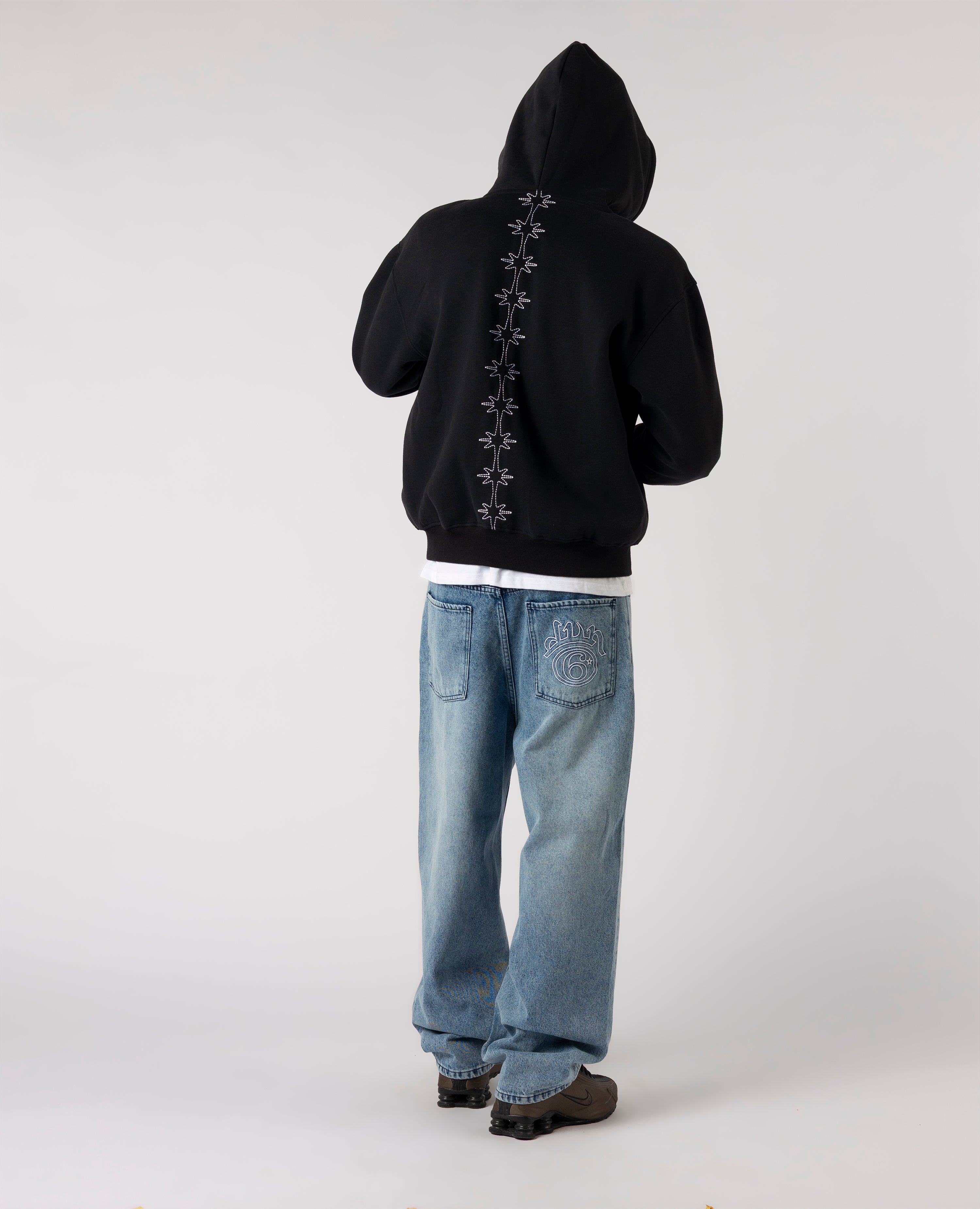 BLACK VERTEBRA ZIP