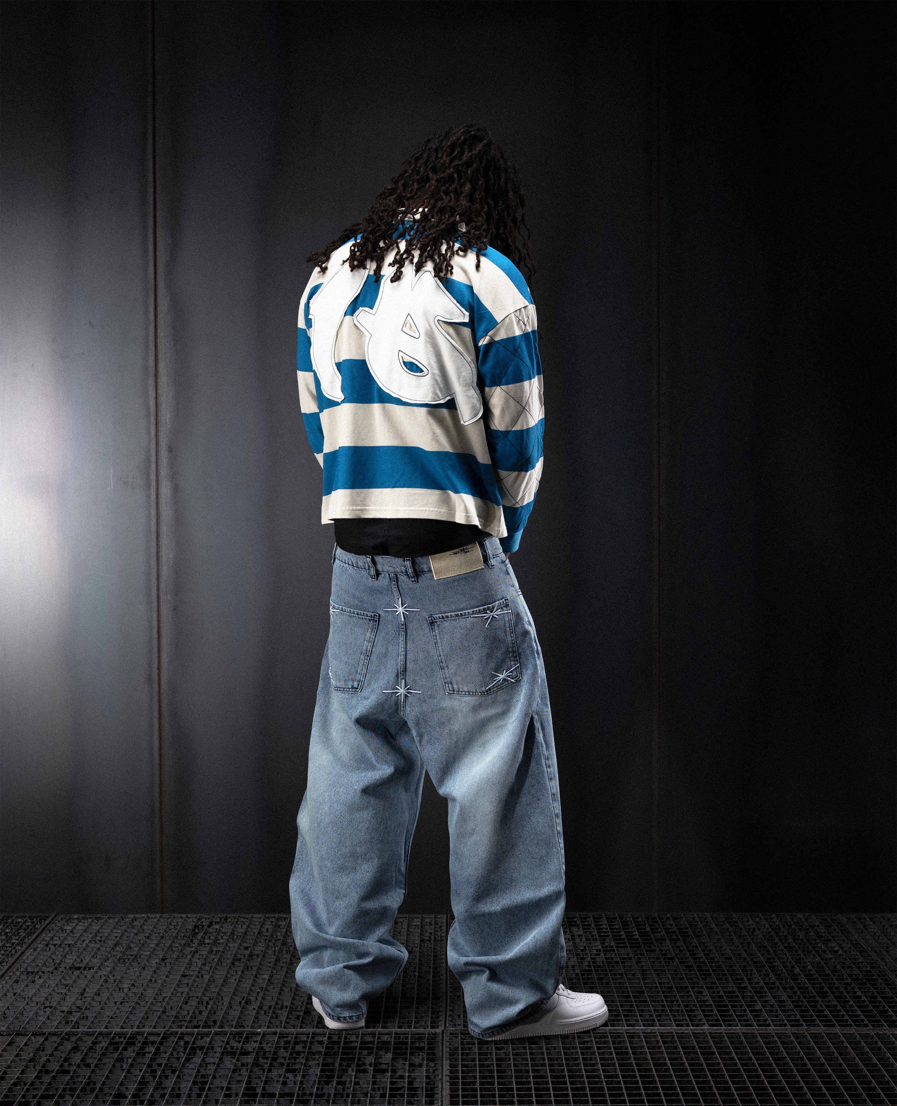 BLUE CLUB LONGSLEEVE POLO