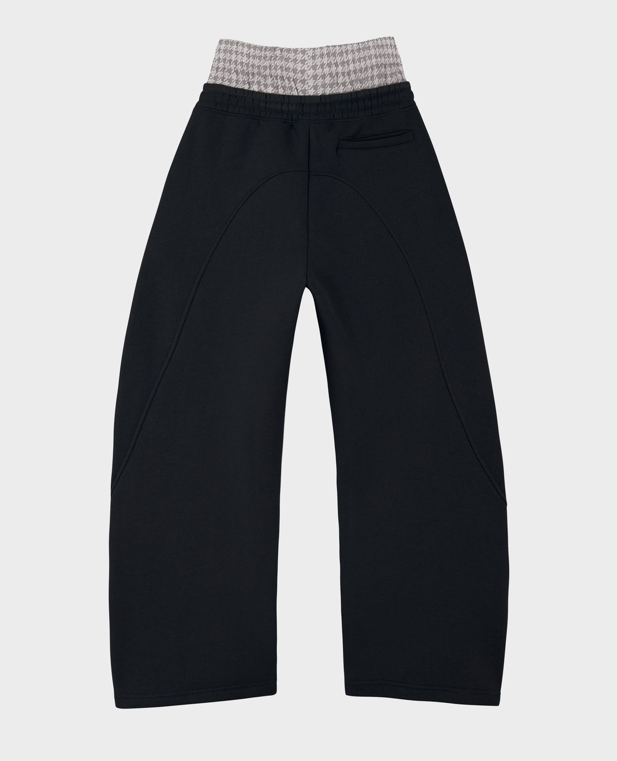 BLACK DOUBLE WAIST CLUB JOGGER