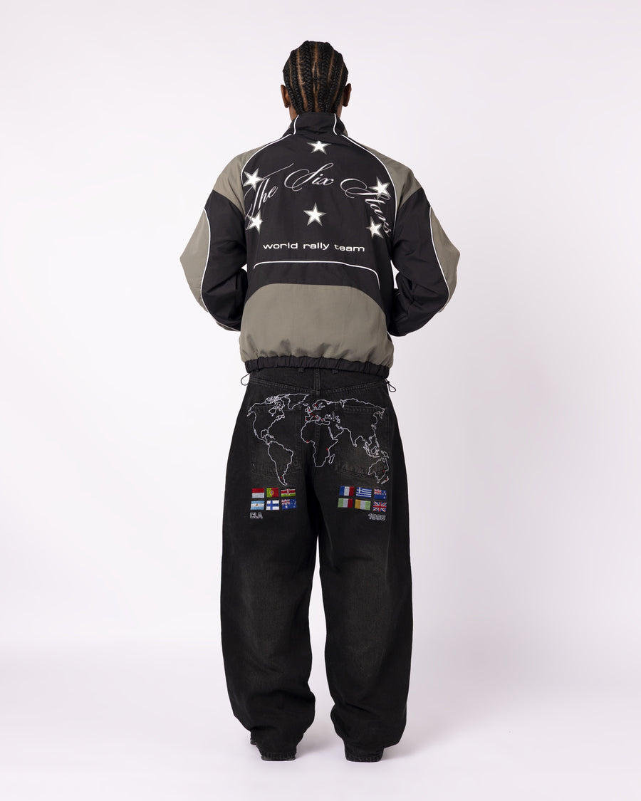 BLACK RALLY TRACKSUIT JACKET