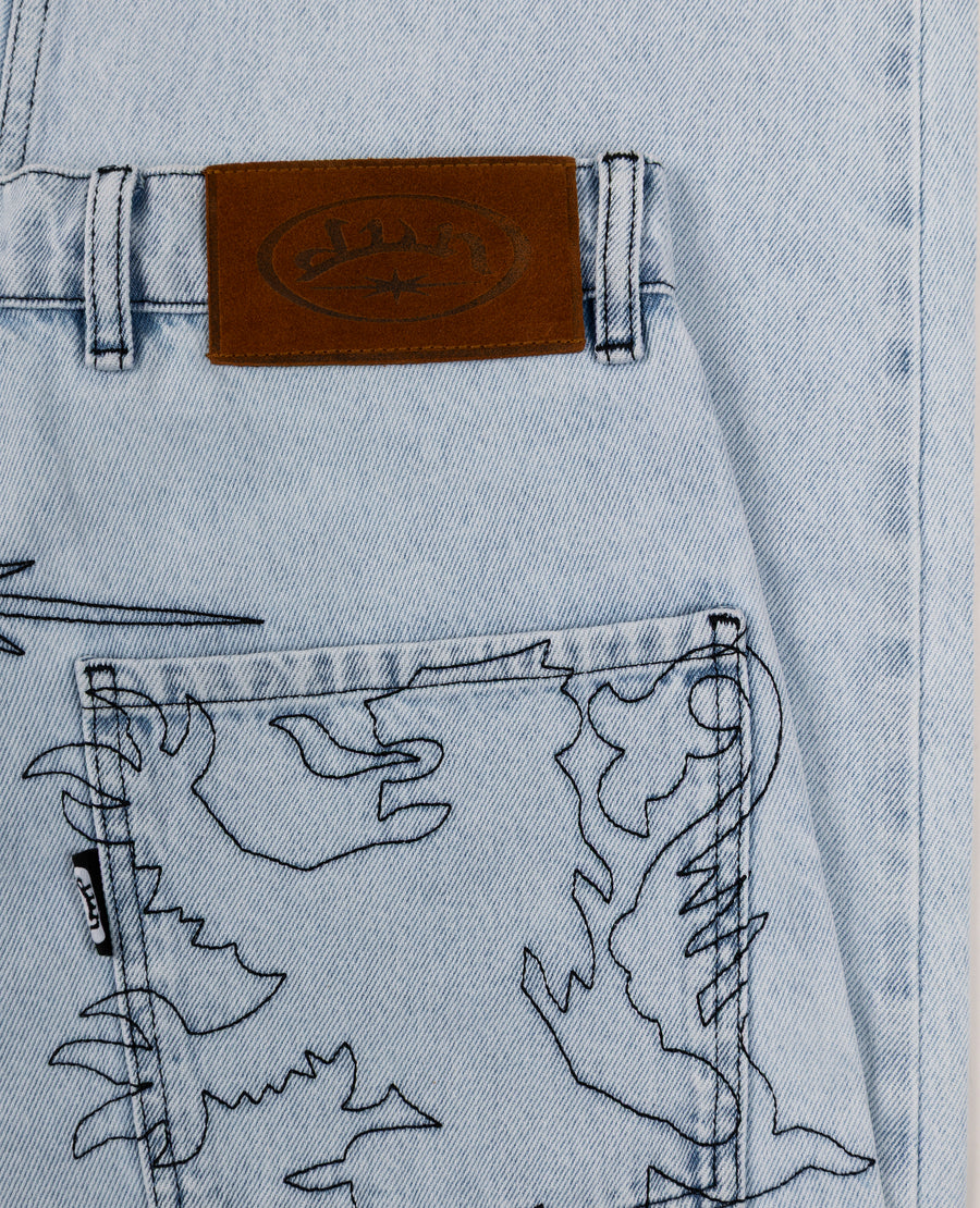 WASHED BEAST DENIM