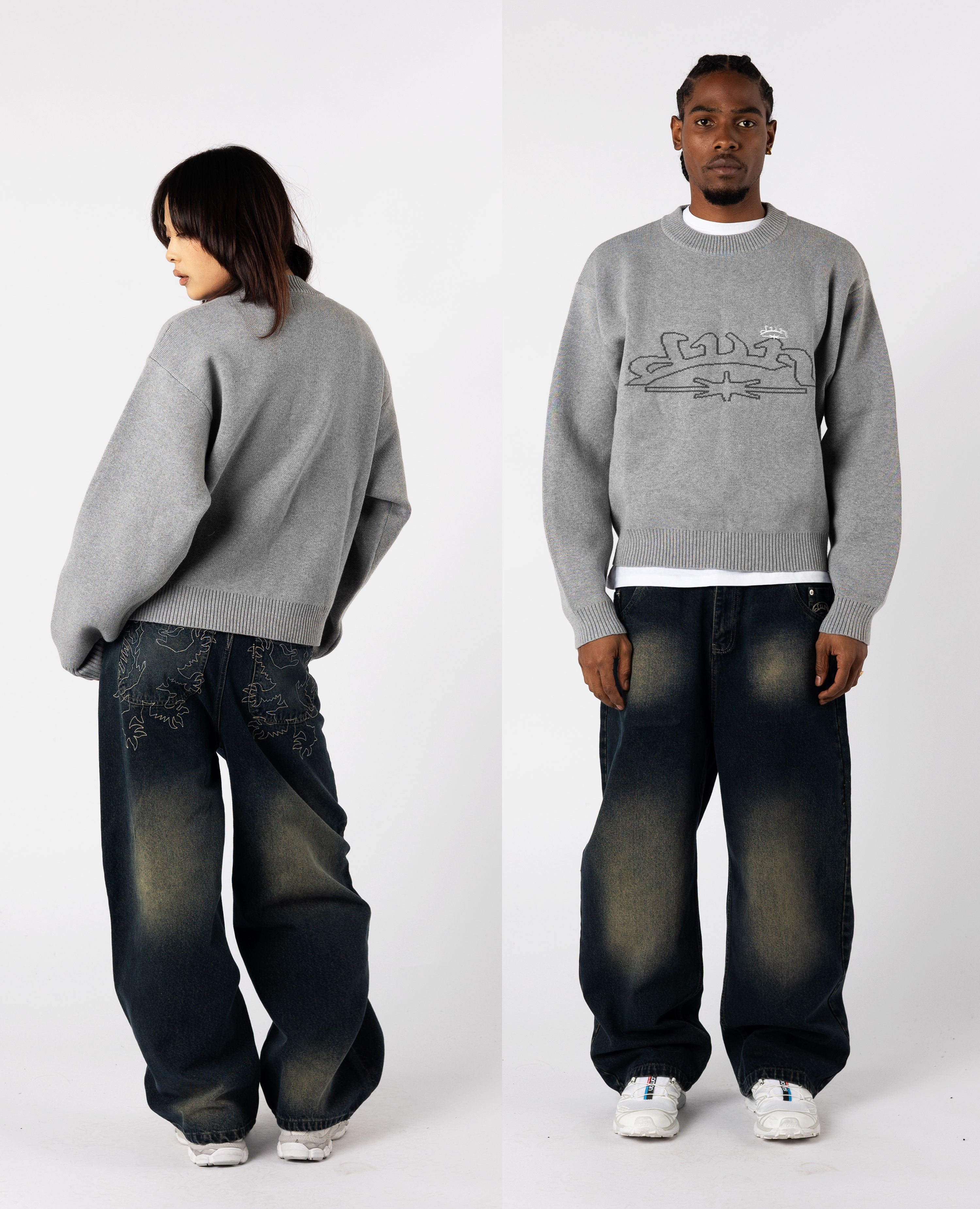 GREY KNITWEAR