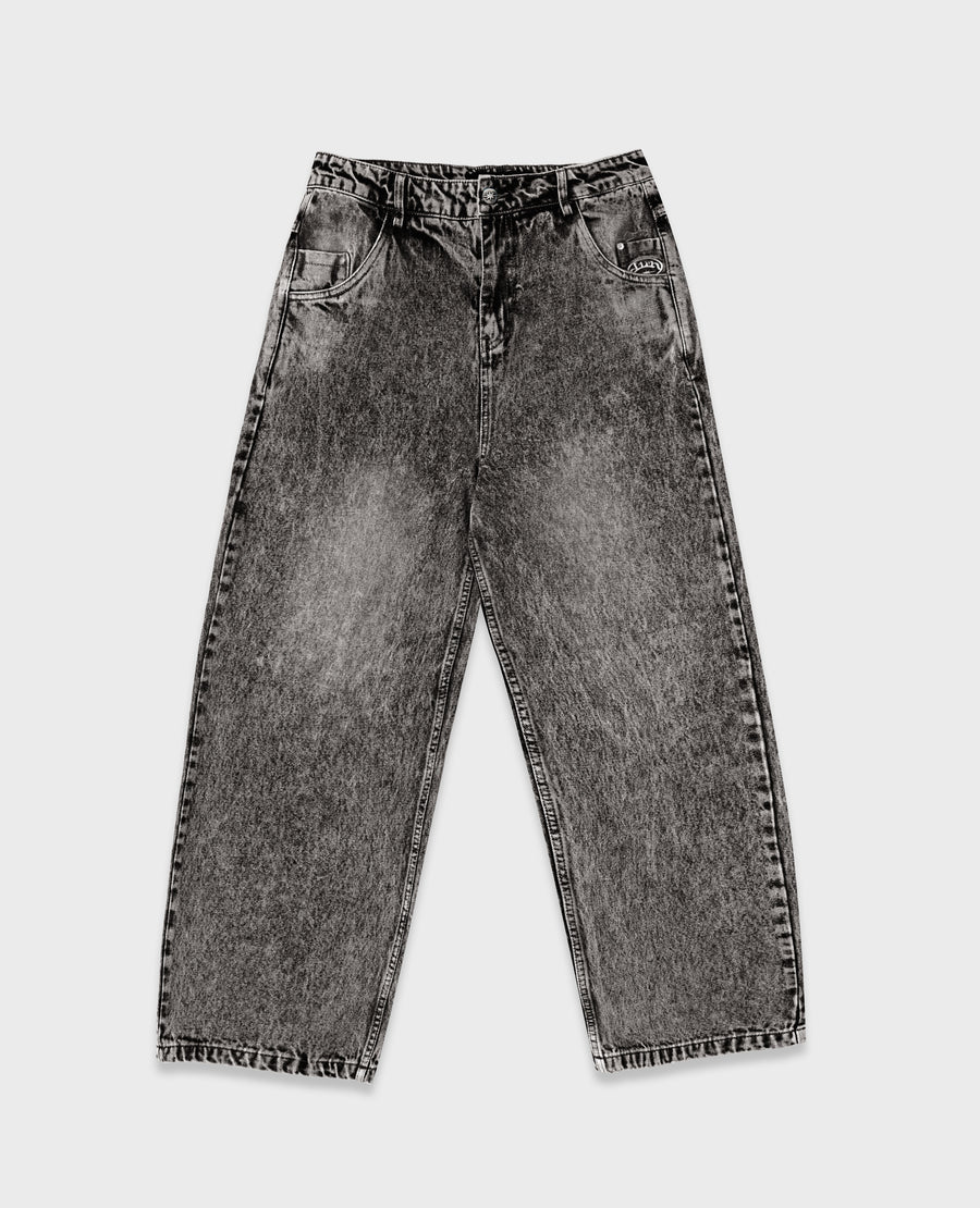 WASHED GREY BEAST DENIM