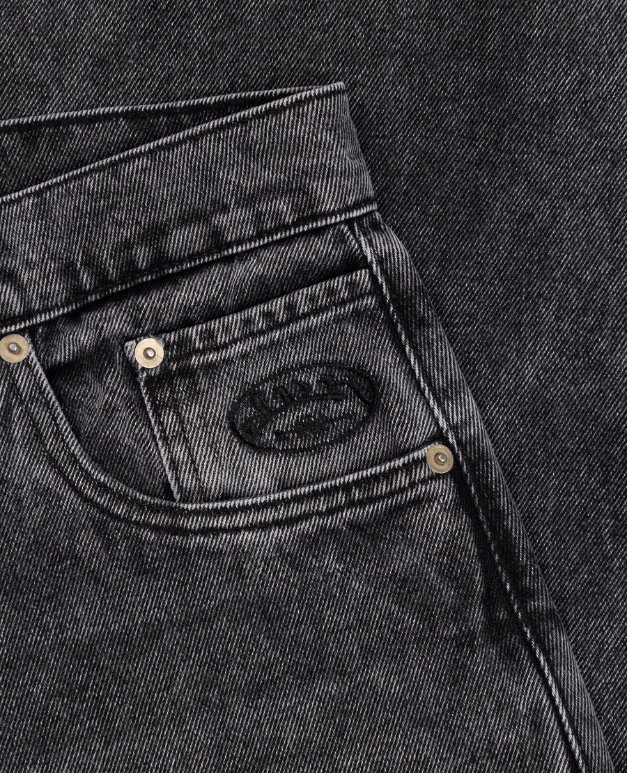 WASHED GREY BEAST DENIM