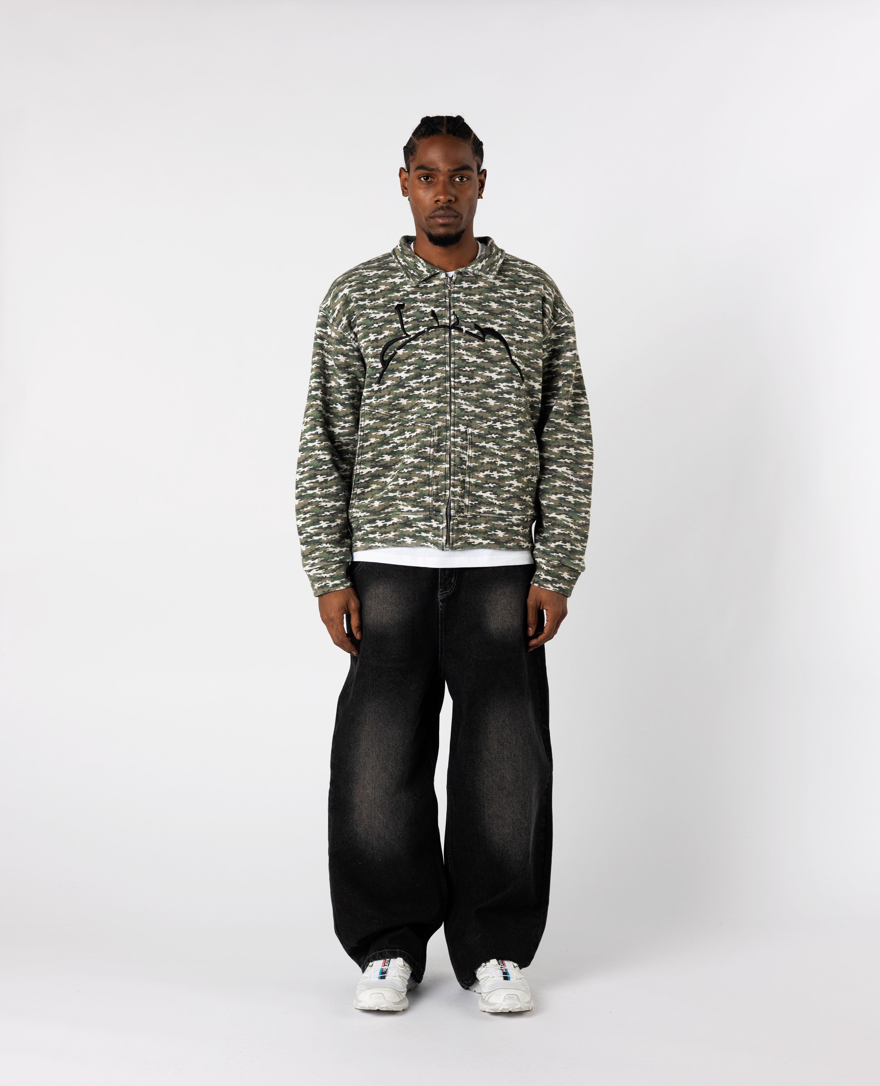 WAFFLE CAMO JACKET