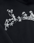 BLACK PUFF STARS HOODIES