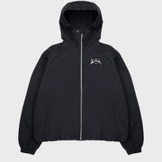 BLACK WINDBREAKER JACKET